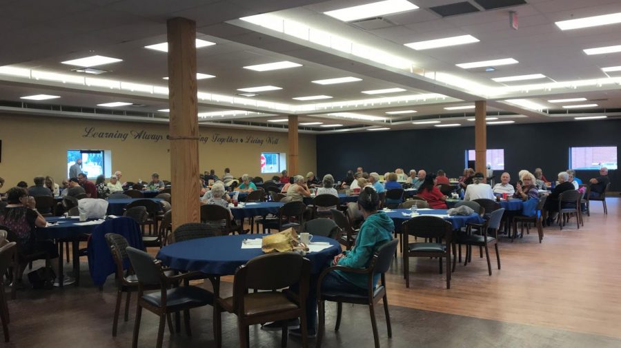 Seniors+play+Bingo+at+the+Center+for+Seniors+during+the+Friday+morning+game+slot+on+Aug.+17.