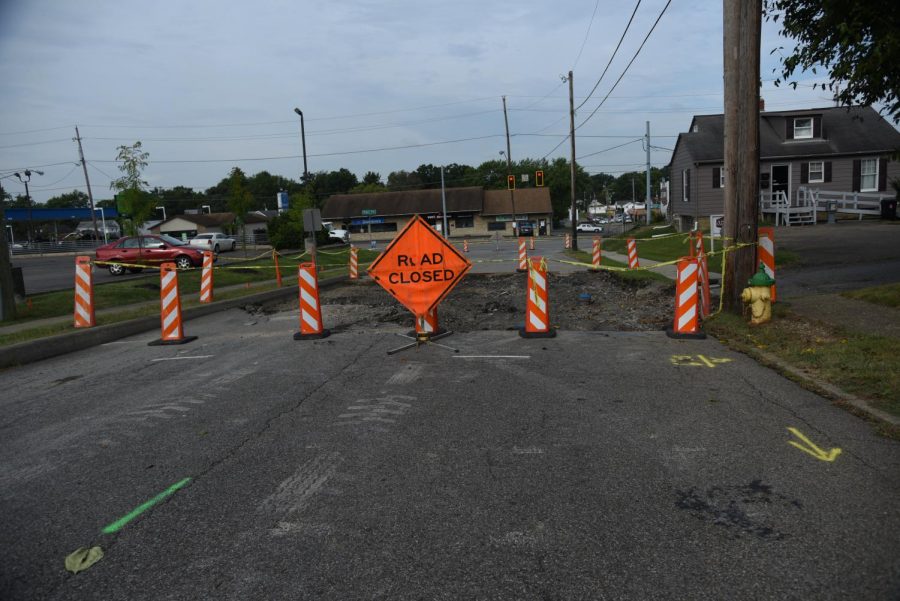 The end of Taylor Street is closed to Maple Avenue due to a water main break that occurred Tuesday night.