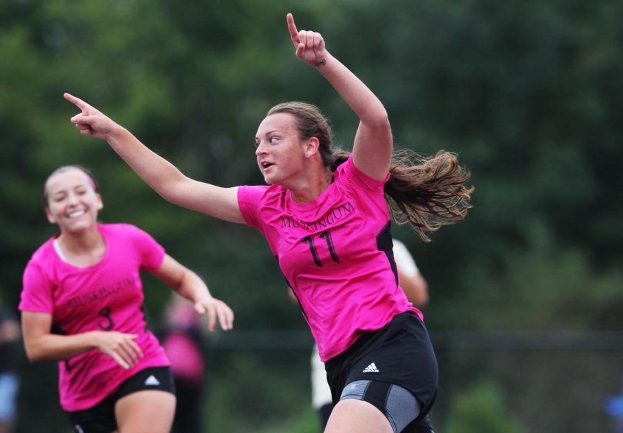 The Muskingum University womens soccer team were one of four teams for the university that were undefeated over the weekend. Credit: Muskingum Athletics Communications