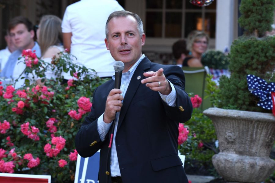 State Treasurer Robert Sprague at the 2018 Party on the Porch event. 