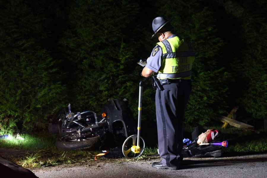Police+searching+for+man+who+fled+scene+of+motorcycle+crash+after+hitting+deer