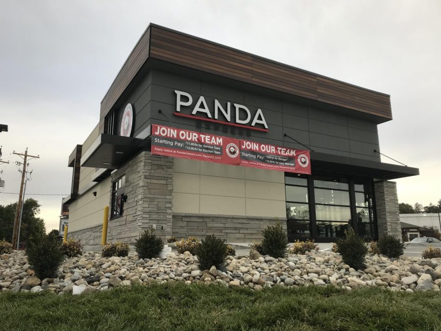 The new Panda Express location is located on Maple Avenue at the intersection of Balls Lane across from Genesis Hospital.