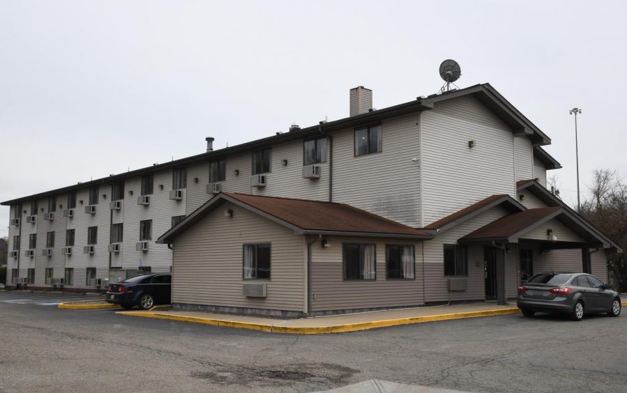 Two were arrested at the Super 8 hotel on National Road.