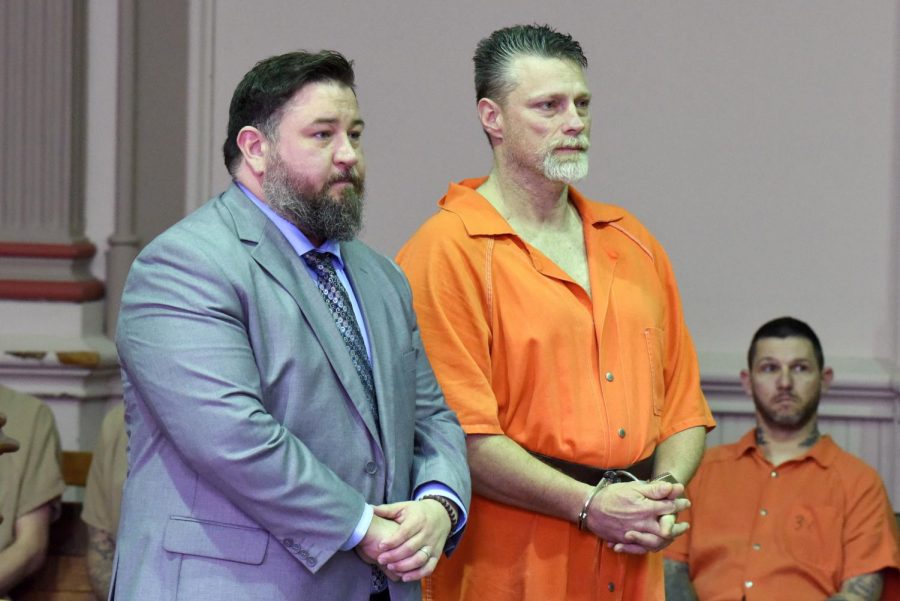 Robert Gorley is arraigned on one count of theft on March 13, 2019.