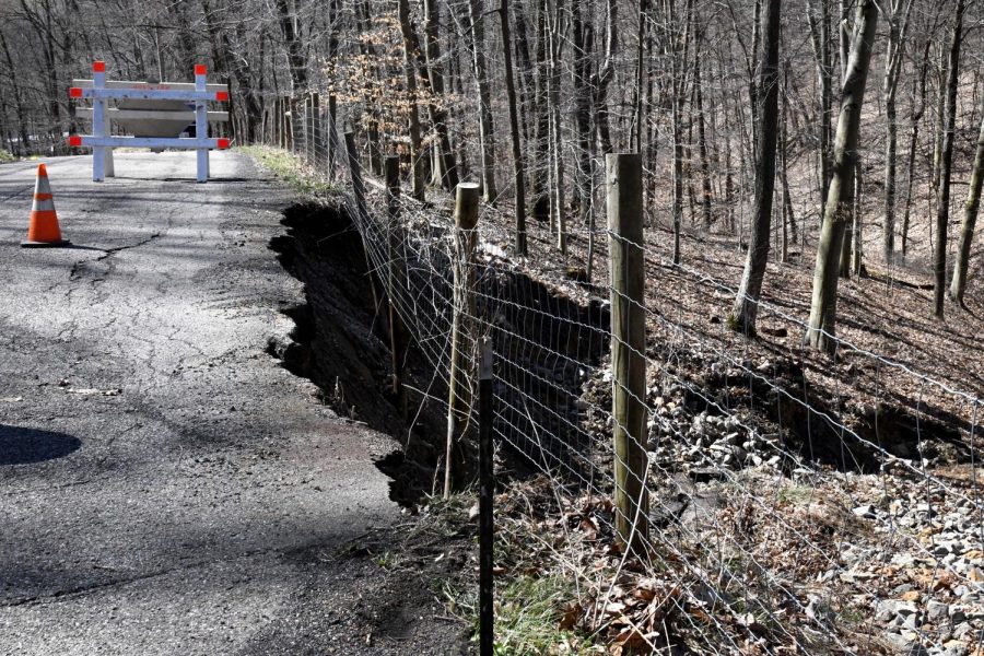 Dresden Road in Muskingum Township closed due to road slip