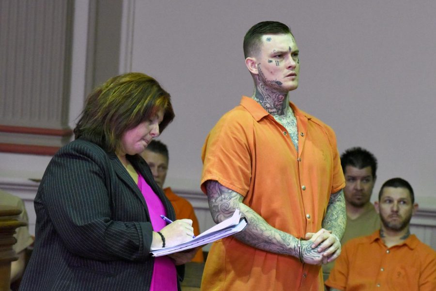 David Trout during his arraignment on March 13, 2019. 