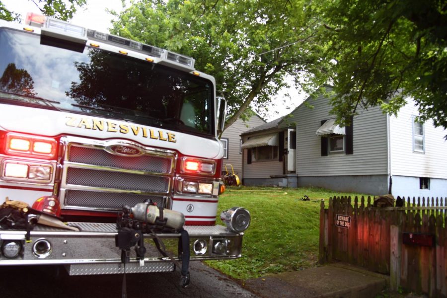 Dog pulled from house during fire Tuesday