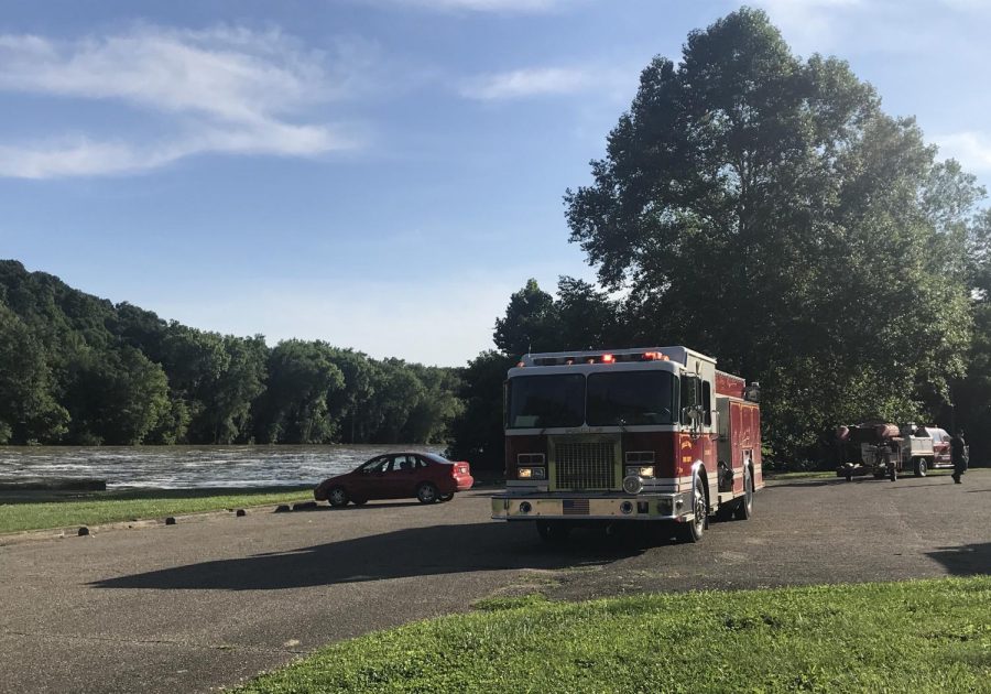 The kayaker was taken to the hospital around 6:30 p.m.