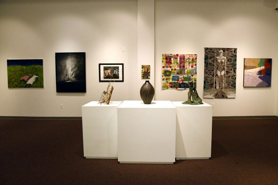 The+Zanesville+Museum+of+Art+prepares+for+the+74h+Ohio+Annual+Exhibition+opening+June+20.+Featured+center+is+Mr.+Oval+by+New+Concord+artist+Ken+McCollum.+