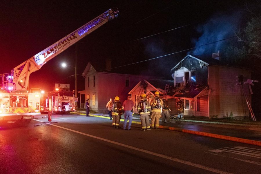 House used for fire training goes up in smoke