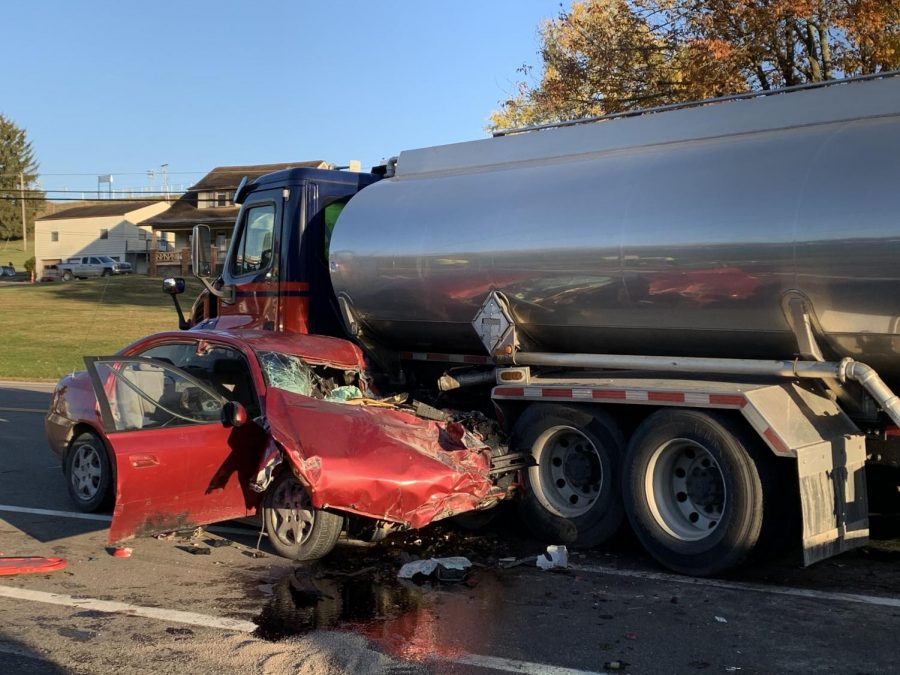 Man killed in crash involving fuel truck on U.S. 40 early Thursday morning
