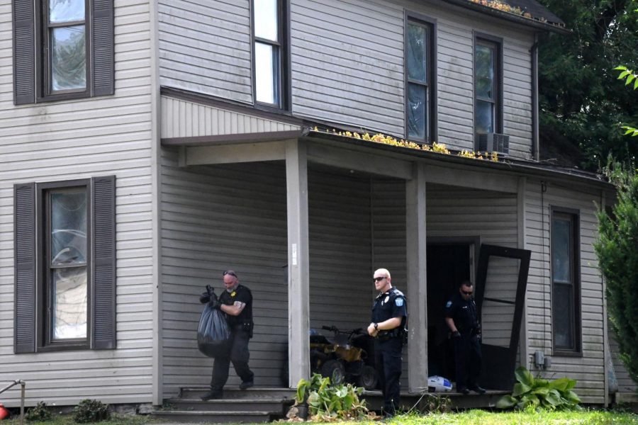 Dog Warden Bryan Catlin was called to 343 Luck Ave. following the execution of a search warrant on July 2.