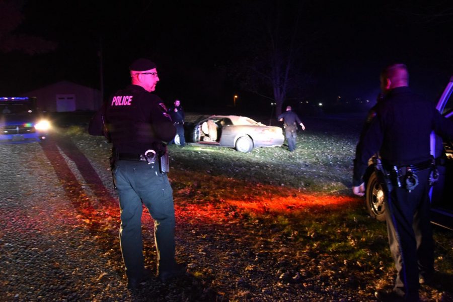 Five cuffed after fleeing cops, crashing stolen car into South Zanesville mayors house