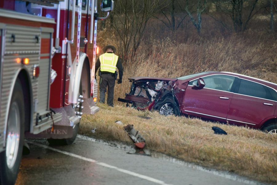 Woman dies following head-on crash that injured five on Northpointe Monday