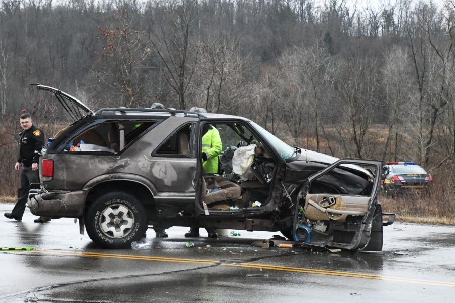 Elderly driver, passenger remain hospitalized following US-40 crash involving deputy