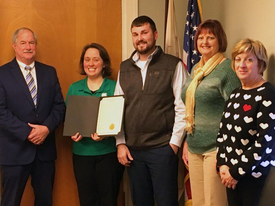 The Muskingum County Commissioners proclaim 4-H week 2020. 