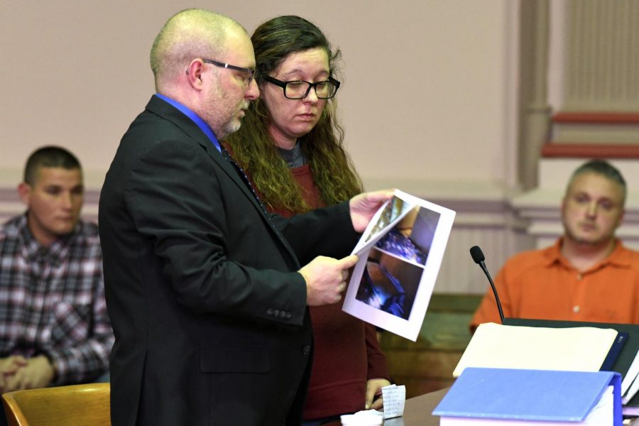 Judge Kelly Cottrill asked Allberrys attorney, Keith Edwards, to flip through a series of photos for the defendant that showcased her home at the time of the incident before Cottrill sentenced her.