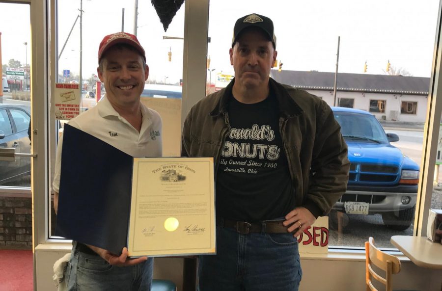 Donalds Donuts recognized for 60 years of business in local community by State House