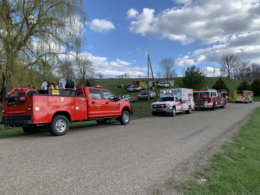 Trailer fire displaces family Thursday evening