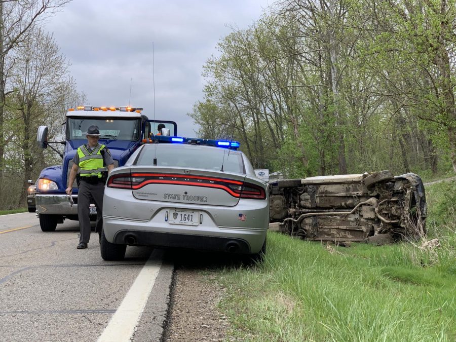 Man cited for OVI following rollover crash Friday afternoon along SR-60