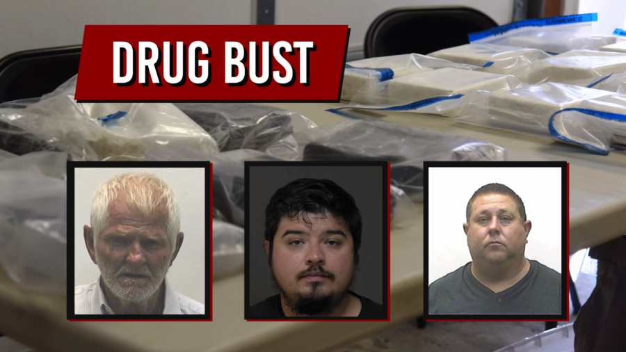 Ronald Cooper, Erick Marquez and Jose Gonzalez all face 33 years in prison on charges related to trafficking. 