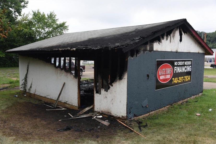 Garage catches fire one day after business opens to the public