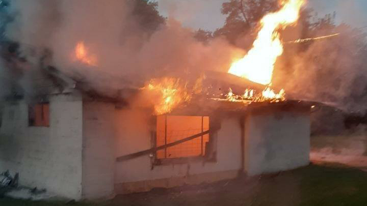 Garage fire Thursday evening