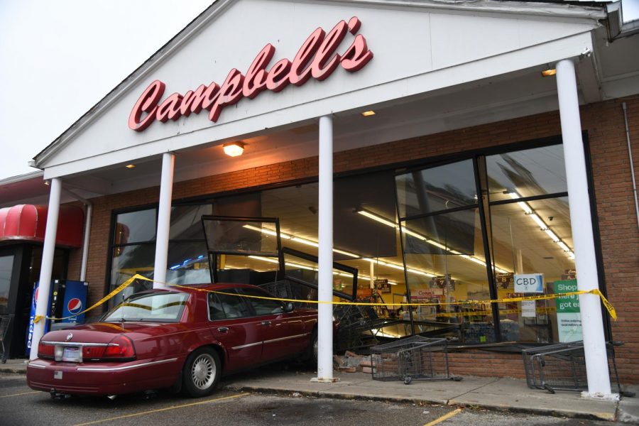 Elderly man drives vehicle into Campbells