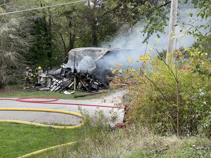 Home destroyed in fire Tuesday