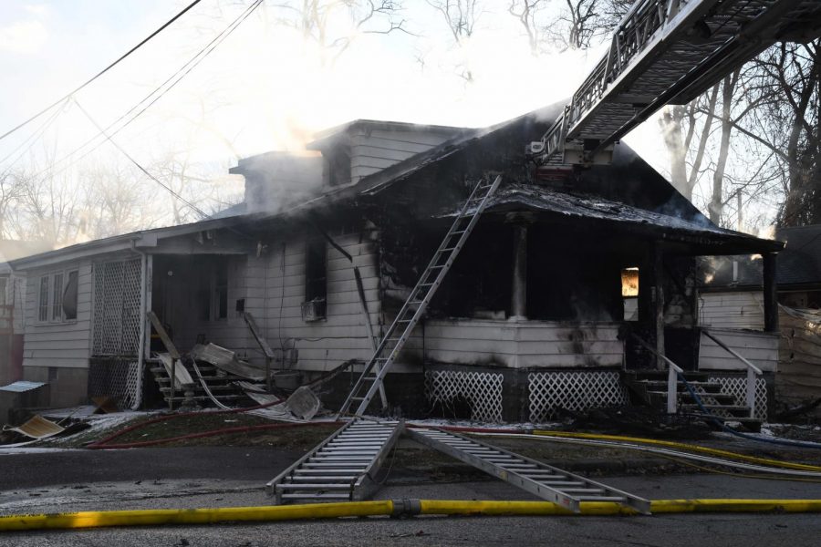 Three displaced in Monday afternoon fire