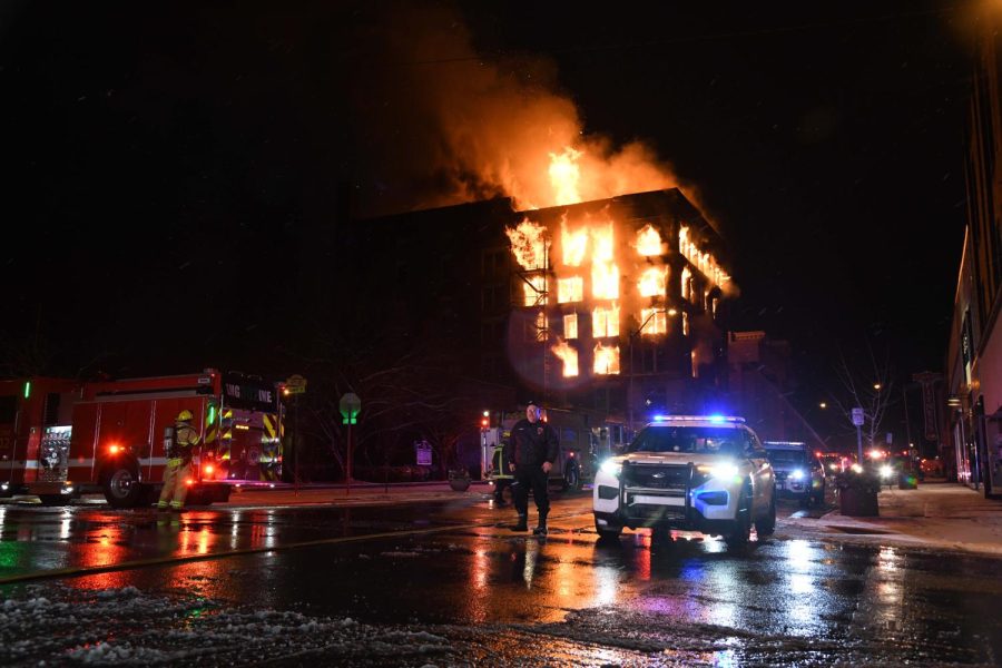 Historic Masonic Temple destroyed by flames, possibly collapse imminent
