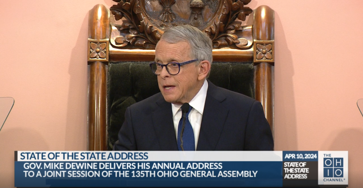 Gov.+Mike+DeWine+delivers+the+2024+State+of+the+State+address.