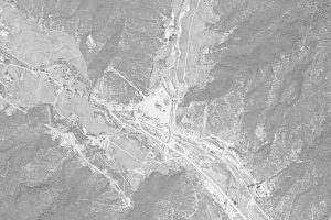 The Xichang Satellite Launch Center in China as captured by an American KH-9 spy satellite in 1984. 